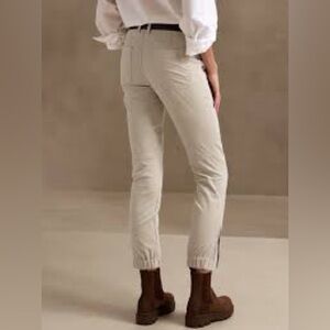 Banana Republic Corduroy Joggers Womens SZ 12 Tall cream/tan Gorpcore casual